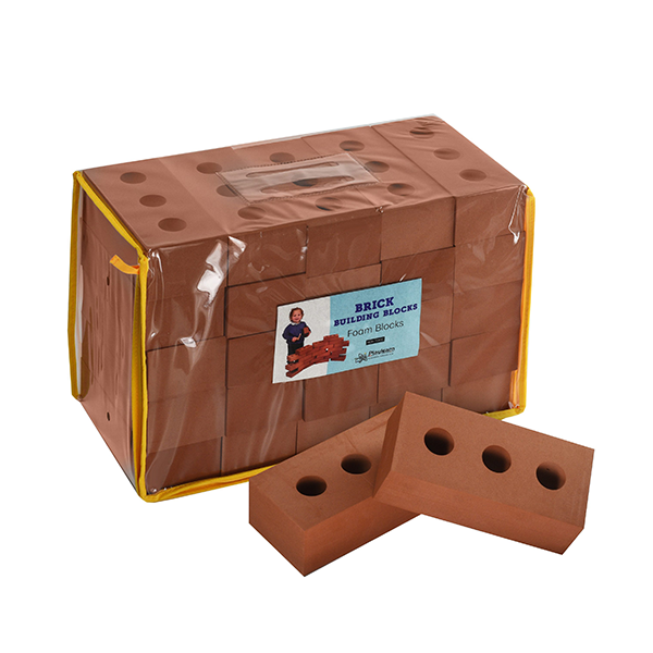 Set de 25 ladrillos gigantes de tamaño natural