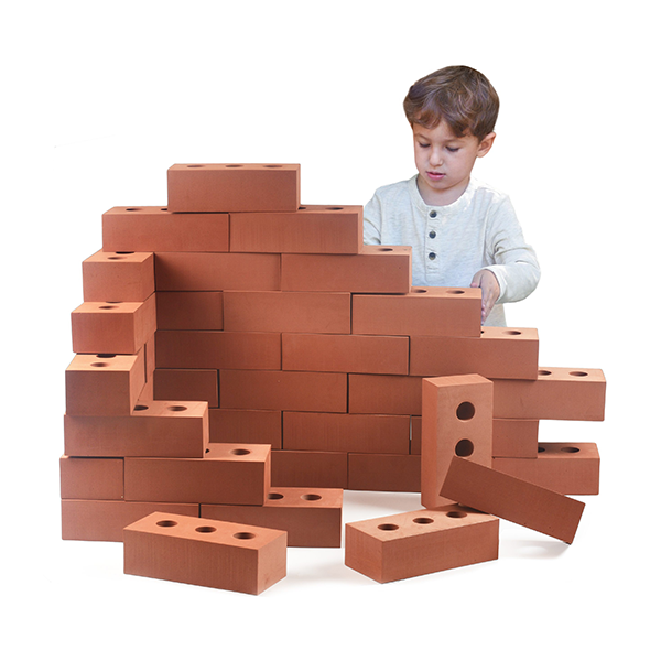 Set de 25 ladrillos gigantes de tamaño natural