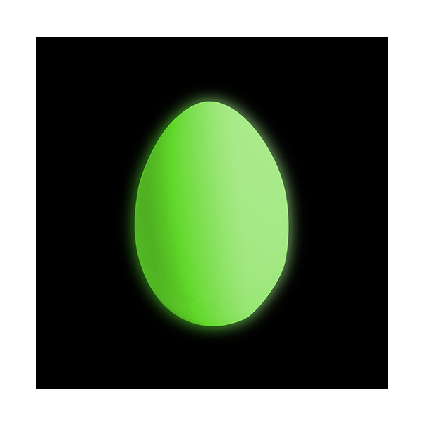 Huevo color cambiante 22x32 cm.
