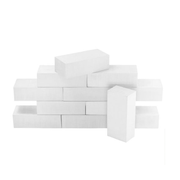 Set de 25 ladrillos de espuma blanca