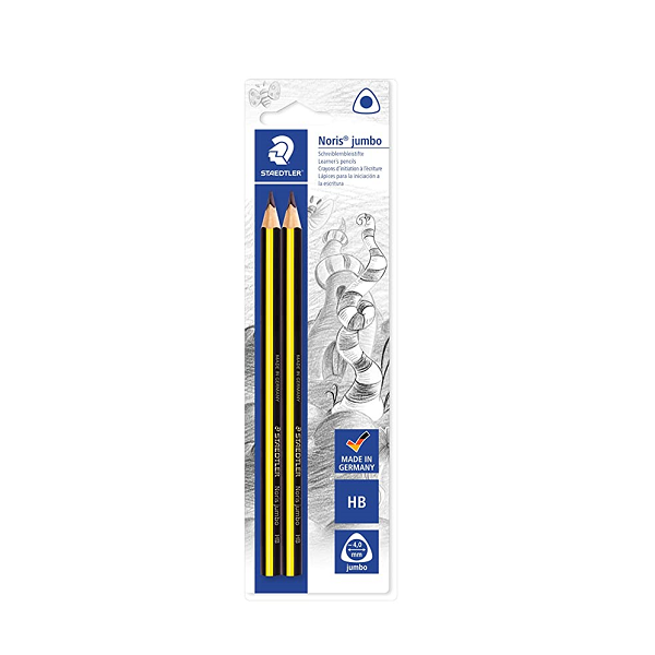 Blíster 2 lápices Staedtler triplus grueso