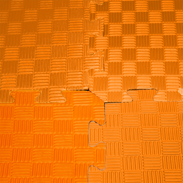 Loseta puzzle infantil 100x100x1cm. Naranja