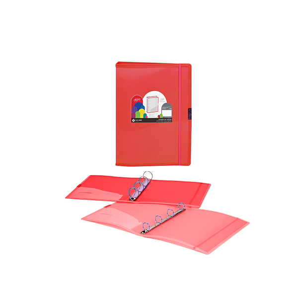 Carpeta pp. Dune 4 anillas 40 mm Rojo