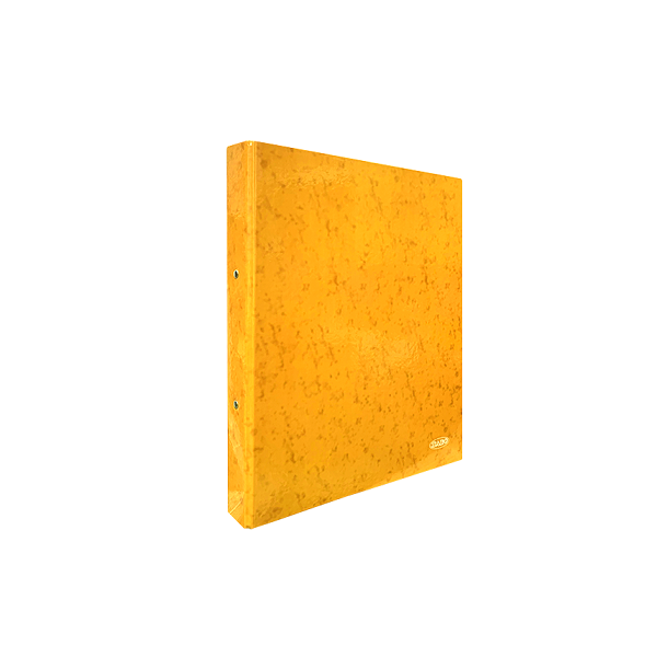Carpeta cartón forrado 4 anillas 40 mm Amarillo