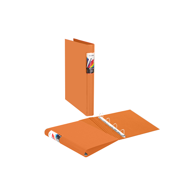 Carpeta A4 Colormax 4 anillas 25 mm Naranja