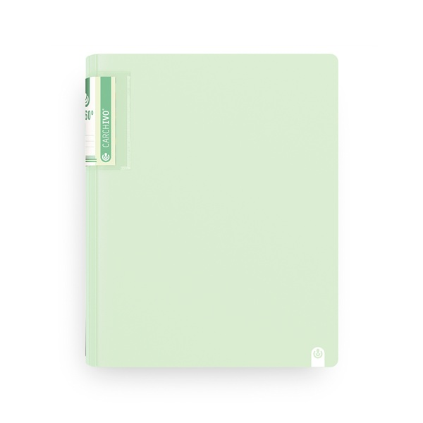 Carpeta 360° Soft 4 anillas 40 mm polipropileno Verde