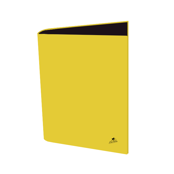 Carpeta 2 anillas 25 mm cartón forrado plast. mate Amarilla