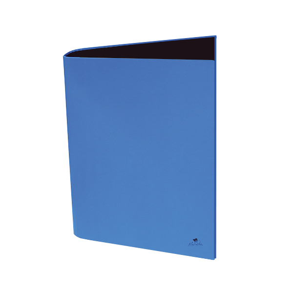 Carpeta 2 anillas 25 mm cartón forrado plast. mate Azul