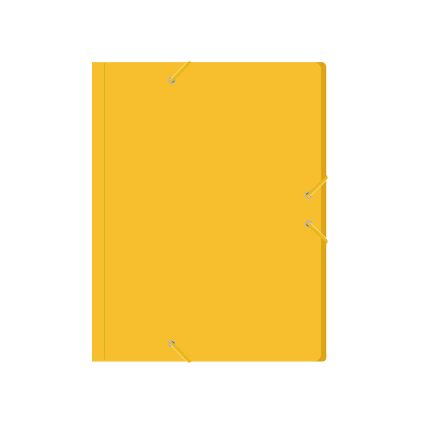 Carpeta gomas cartón compacto Amarillo