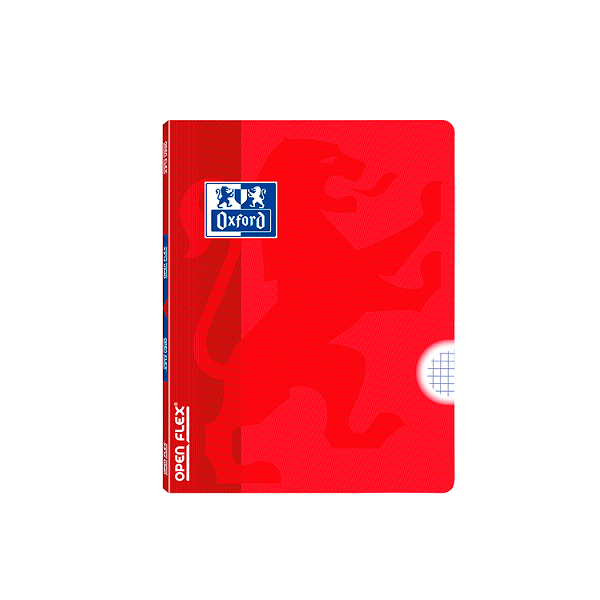 Libreta grap. Oxford openflex A4. 4x4 Rojo