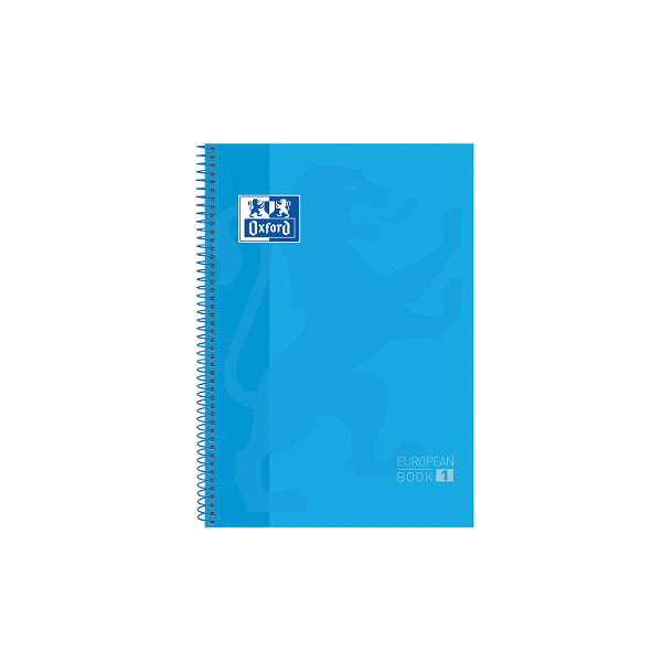 Cuaderno Oxford microperforado 80 h. Azul Turquesa