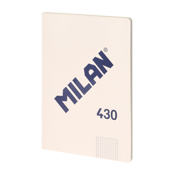Libretas Milan 430 since 1918 A4 cuadricula 5x5 Beige