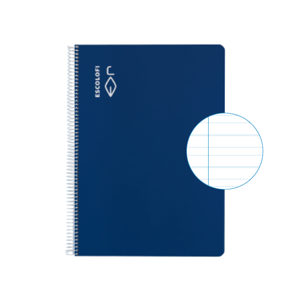 Cuaderno Escolofi f° 50 h. pauta montesori 3,5 Azul