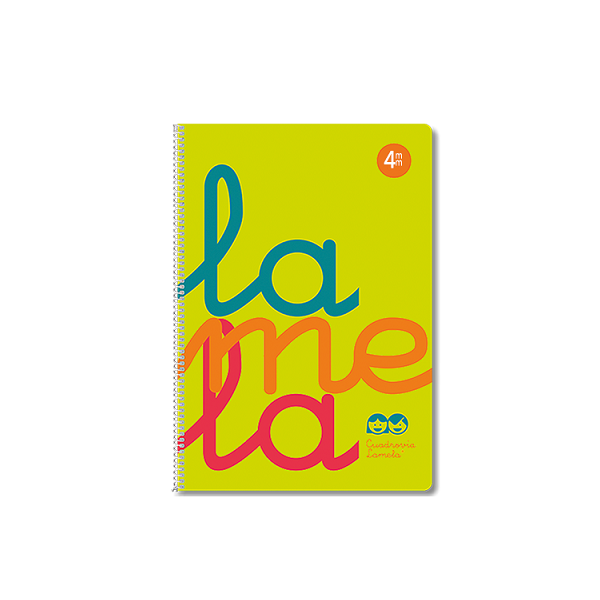 Cuaderno tapa pp. Cuadrovia f° 80 h. 4 mm Amarillo