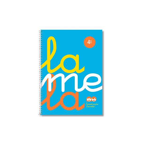 Cuaderno tapa pp. Cuadrovia f° 80 h. 4 mm Azul