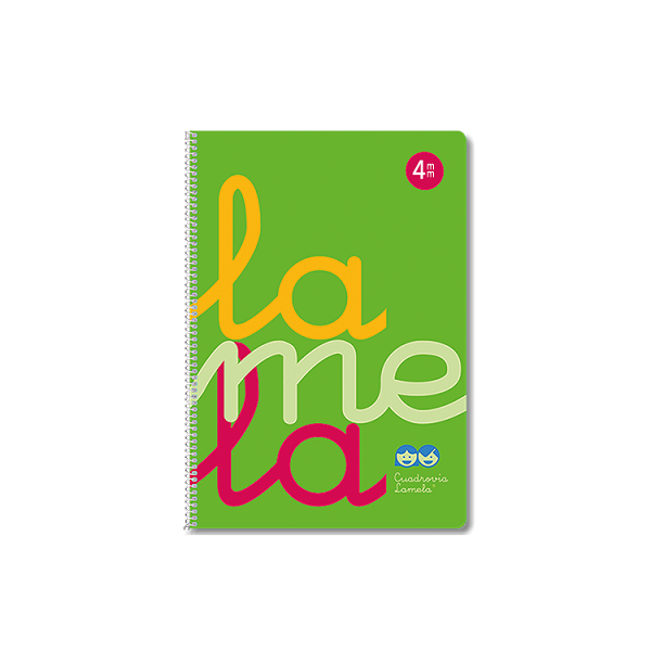 Cuaderno tapa pp. Cuadrovia f° 80 h. 4 mm Verde