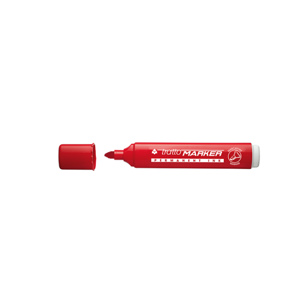 Rotulador Tratto Marker punta redonda Rojo