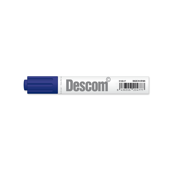 Rotulador Descom pizarra blanca Azul