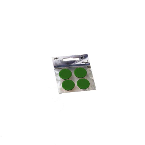 Blíster 4 fichas magnéticas 20 mm Verde