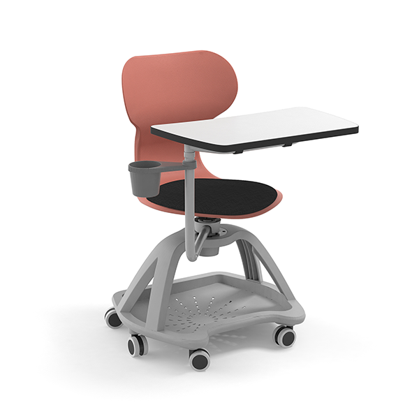 Silla Mia Table. Mesa abatible 360° Rojo Terra.
