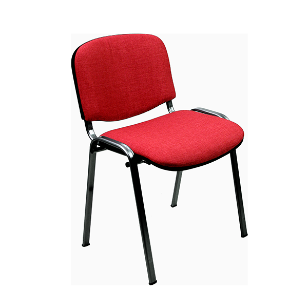 Silla Dado tapizada rojo