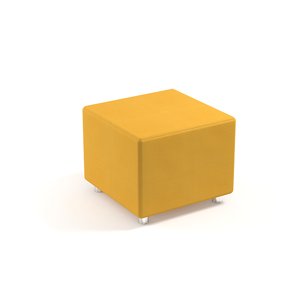 Puff Cube polipiel PVC Ocre