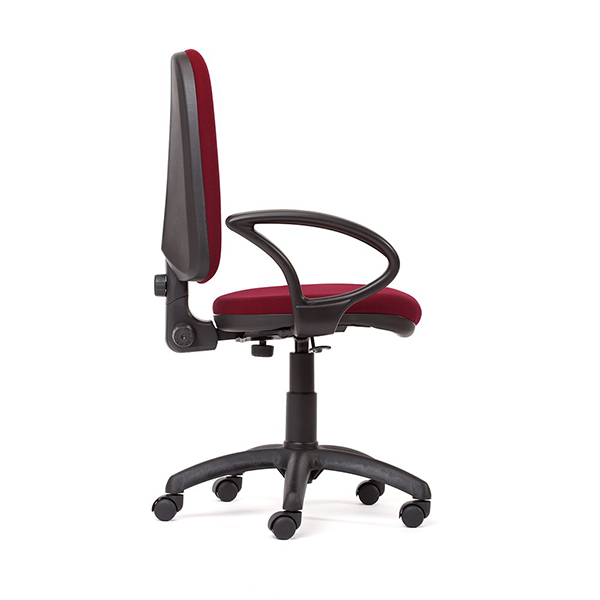 Silla operativa RD-930 brazos Burdeos