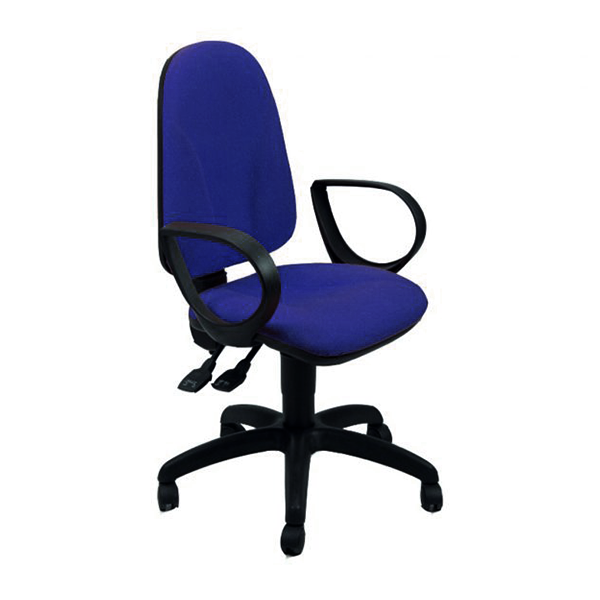 Silla Team con brazos mecan. syncron azul