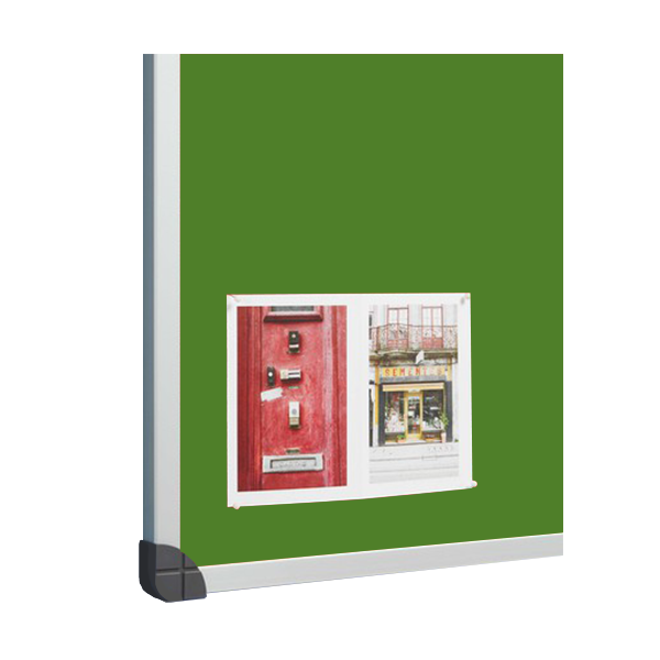 Tablero corcho tapizado 760 100x120 cm Verde osc.