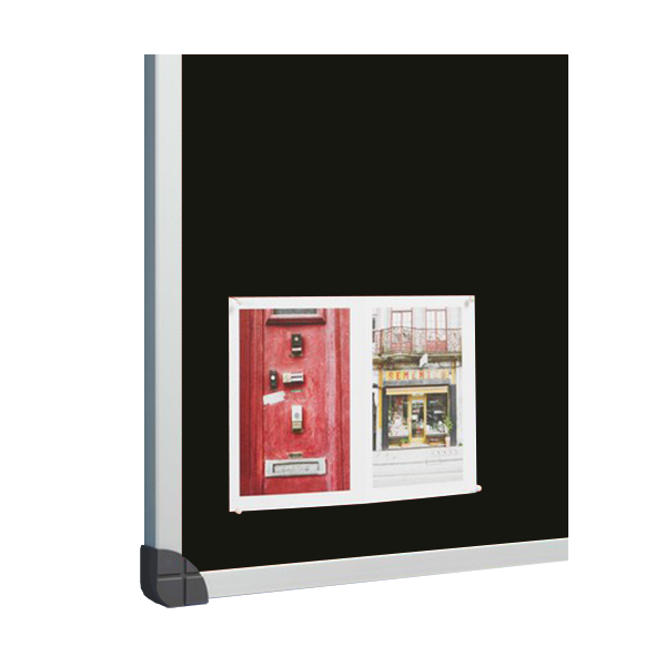 Tablero corcho tapizado 760 100x120 cm Negro