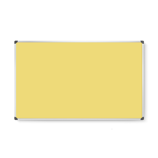 Tablero corcho tapizado 760 100x150 cm. Amarillo