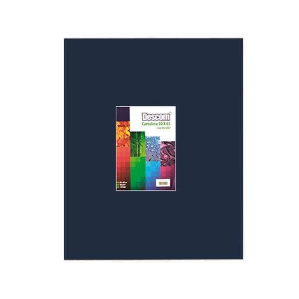 Pack 25 h. cartulina Azul Marino 50x65 cm