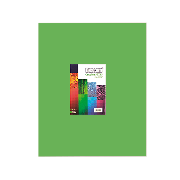 Pack 25 h. cartulina Verde Pistacho 50x65 cm