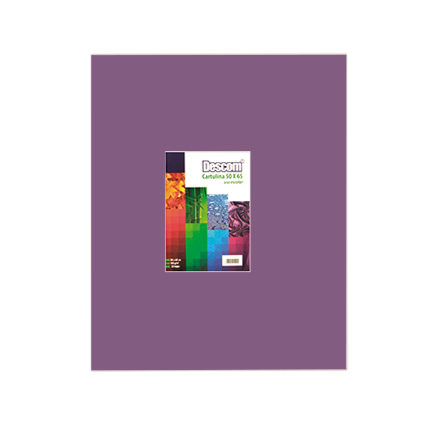 Pack 25 h. cartulina Violeta Purpura 50x65 cm