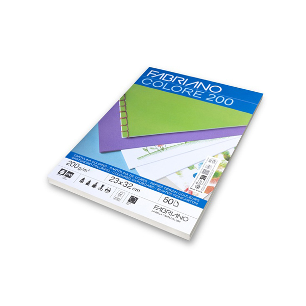 Cartulina tapas 200 g 23x32 FSC Blanco. Pack 50 h.