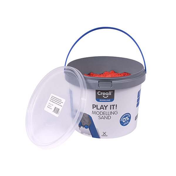 Arena colores para modelar Creall Rojo 750 g
