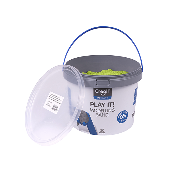 Arena colores para modelar Creall Verde 750 g