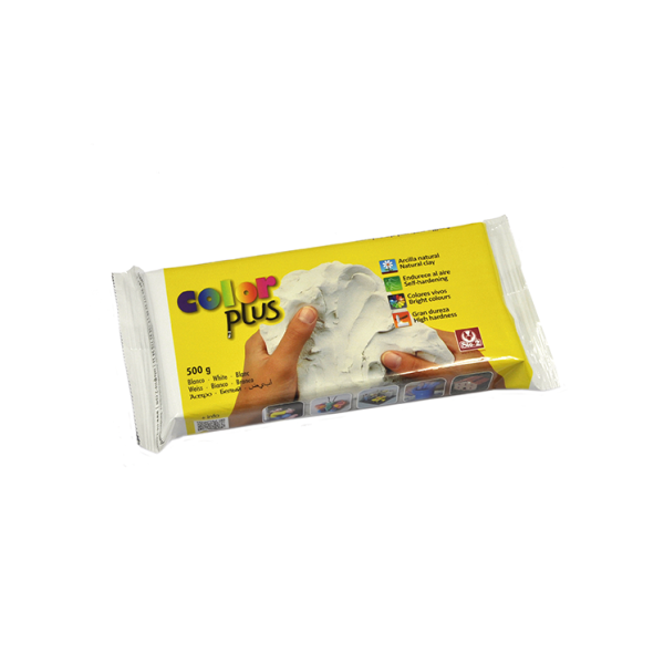 Pasta modelar Color Plus 500 g. Blanca