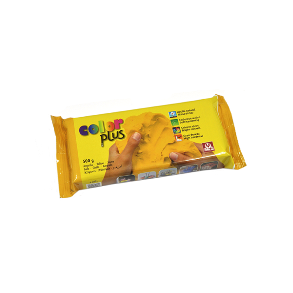 Pasta modelar Color Plus 500 g Amarilla