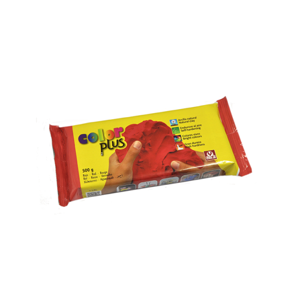 Pasta modelar Color Plus 500 g Roja