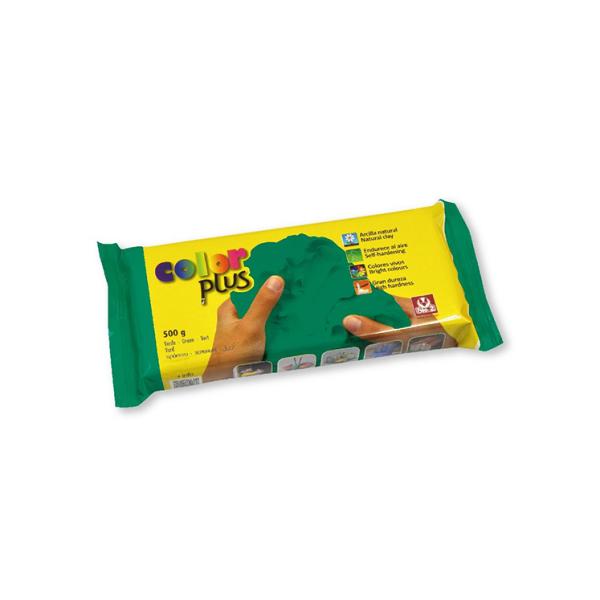 Pasta modelar Color Plus 500 g Verde