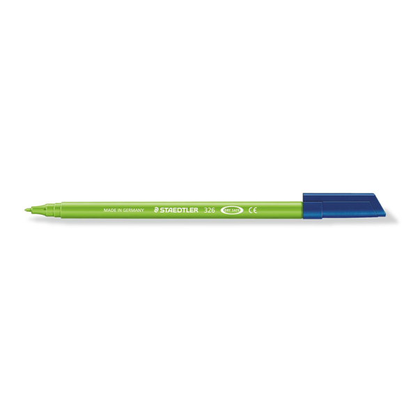 Rotulador Staedtler 326. Verde claro. Caja 10