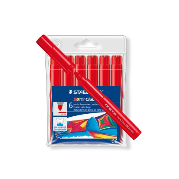 Rotulador Staedtler Noris-340 Rojo. Estuche 6 - Material escolar, oficina y  nuevas tecnologias