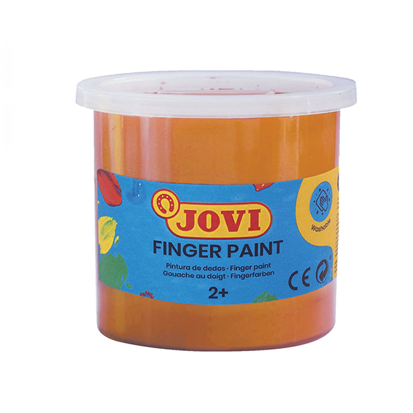 Pintura dedos Jovi 125 ml. Naranja