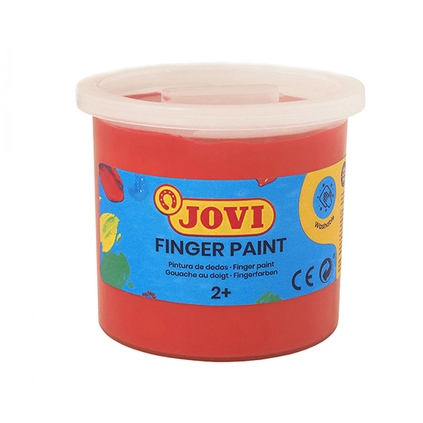 Pintura dedos Jovi 125 ml. Rojo