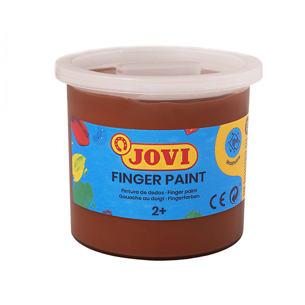 Pintura dedos Jovi 125 ml. Marrón
