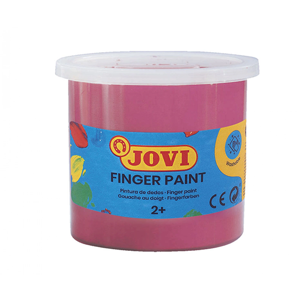 Pintura dedos JOVI 500 ml. Rojo