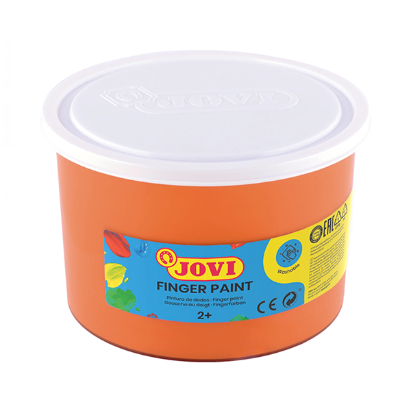 Pintura dedos Jovi 500 ml Naranja