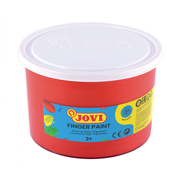 Pintura dedos Jovi 500 ml Rojo