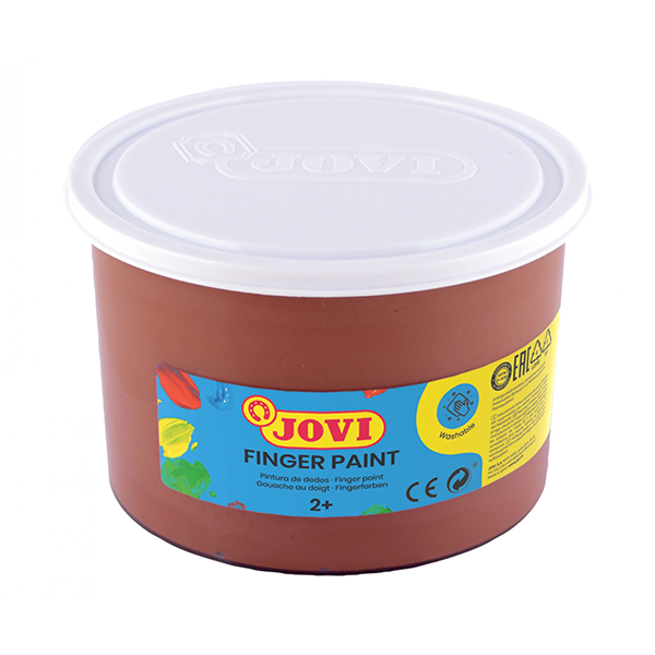 Pintura dedos Jovi 500 ml. Marrón